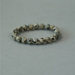 Dalmatian Jasper Beaded Bracelet